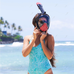 <span class=keywords><strong>Thenice</strong></span>-máscara de buceo plegable, máscara de esnórquel de cara completa antivaho, 180 grados, respiración libre, completamente seco - Product Image 6