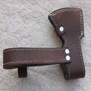 Hacha de acero de Damasco hecha a mano personalizada, herramienta de madera para acampar al aire libre de grado Industrial de alta calidad con cubierta protectora - Product Image 5