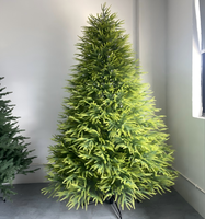 Superbe arbre de Noël en feuilles de saule vertes en PE haut de gamme pour la décoration des fêtes