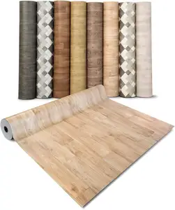 不干胶木质设计剥离粘贴地板覆盖聚氯乙烯粘砖聚氯乙烯lvt乙烯基地板贴纸