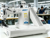 Machine à coudre industrielle JOCKY JK928HDD-2PL à triple aiguille, alimentation par bras, pour travaux lourds