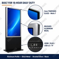 Kiosco Táctil de Pie con Pantalla LCD de 32-85 Pulgadas, Android, Táctil Capacitivo Infrarrojo de 10 Puntos, 1920x1080, Señalización Digital para Centros Comerciales, Hoteles, Metro