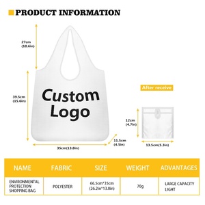 Presa di fabbrica nuovo Design viola ibisco Plumeria Design floreale stampa personalizzata Eco Friendly sacchetti della spesa a basso prezzo riutilizzabili - Product Image 5