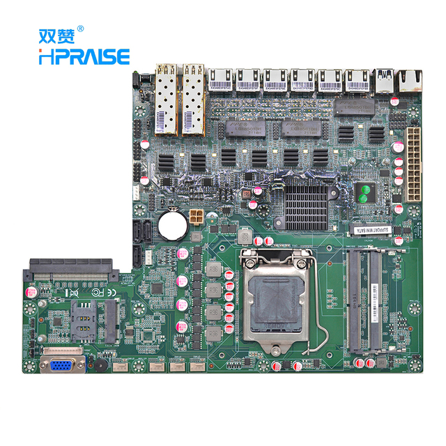 Inter LGA 1151 Processor B150 Motherboard 1000 Ethernet 6 LAN 6 USB Mini Pcie RJ45 SIM Server Motherboard