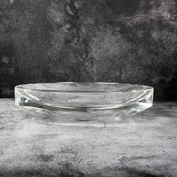 Trophée ovale personnalisable en cristal sablé OEM, ornement en verre cristal haut de gamme pour cadeau d'entreprise et décoration de maison