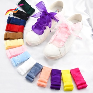 Cordones de Organza de 25 mm de Ancho, Planos, Transparentes, con Extremos de Plástico, Decorativos para Zapatillas y Zapatos de Lona - Product Image 6