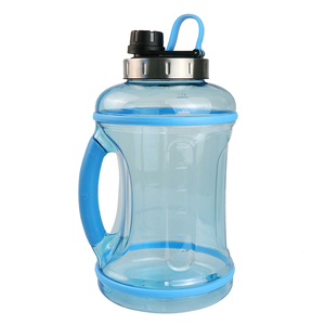 Botella de agua deportiva sin BPA de gran capacidad de 3,2 L con mango de silicona duradero Jarra de agua con logotipo personalizado de fácil apertura/cierre - Product Image 6