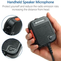 Micro-casque radio bidirectionnel tactique Baofeng AR152 avec prise jack 3,5 mm, idéal pour les activités de plein air