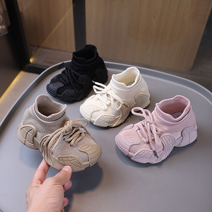 Scarpe sportive sportive da esterno traspiranti scarpe da corsa leggere per bambini con fondo morbido scarpe da ginnastica - Product Image 1