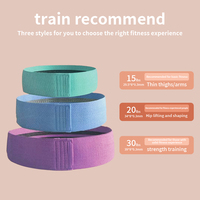 Ceinture de musculation Pilates Yoga unisexe, élargie, épaissie, aide à la traction, boucle de tension, bandes extensibles pour le fitness