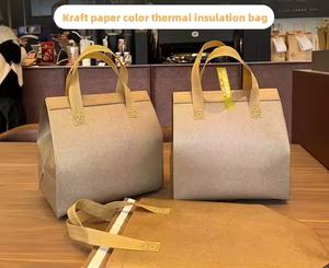 Bolsa Térmica Ecológica Desechable Impermeable de Tela No Tejida para Bebidas Individuales, Bolsa de Transporte para Llevar Comida Caliente, Bolsa Térmica para Perros - Product Image 4