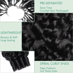<span class=keywords><strong>Extensiones</strong></span> de <span class=keywords><strong>Cabello</strong></span> Humano Rizado Profundo Sin Nudos Invisibles con Anillo Plateado Pre-Separado Reutilizables para Mujeres Venta al por Mayor de Fábrica - Product Image 4