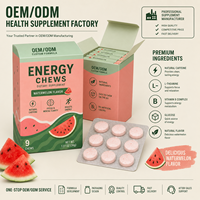 Complément Alimentaire Énergétique OEM ODM Saveur Pastèque, Complexe de Vitamines B, Favorise la Concentration et la Relaxation, Marque Privée Personnalisée