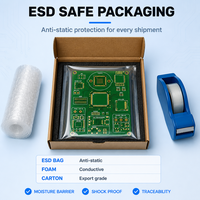 Carte mère d'interphone vidéo, carte PCB nue multicouche FR4 avec finition de surface ENIG, fabricant de prototypes de circuits imprimés sur mesure
