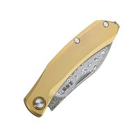 Couteau pliant Sanrenmu 7315-TW en acier Damas massif, vente en gros, couteau de poche d'extérieur très populaire