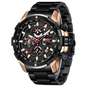 นาฬิกา MINI FOCUS 0401G นาฬิกาข้อมือผู้ชายสำหรับธุรกิจและพักผ่อน นาฬิกาควอตซ์กันน้ำอเนกประสงค์ สายสแตนเลส นาฬิกาผู้ชาย 2025 - Product Image 2