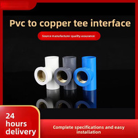 Raccords de tuyauterie d'alimentation en eau, en cuivre, filetage interne, raccord en T égal, tête hexagonale moulée, surface lisse, modèle TSST, garantie 3 ans