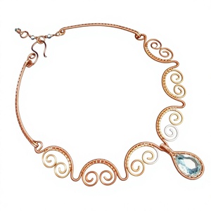 Classic Copper Necklace With Premium Finish And Stylish Pendant Ideal For Casual And Formal Outfits - Product Image 1