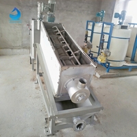 Presse à vis de déshydratation, système de déshydratation des boues, matériau SS304, productivité de 1000 L/heure, moteur pour l'industrie
