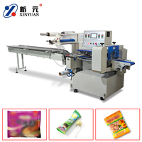 Machine d'emballage horizontale automatique électrique pour biscuits, gâteaux, barres chocolatées - Utilisation alimentaire et pour boissons
