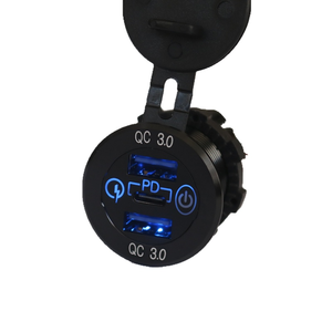 90W 12 Volt USB Outlet kép 36W PD & QC3.0 18W xe USB sạc ổ cắm RV biển thuyền ATV Xe buýt golf mô hình bề mặt bảng điều khiển Wall Mount - Product Image 6