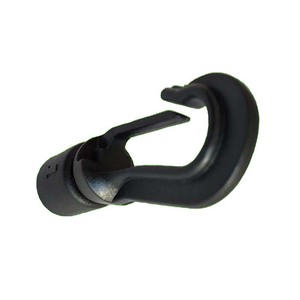 Mosquetón con abrazadera para cuerda de 4 mm, gancho de POM negro para navegación, duradero - Product Image 3