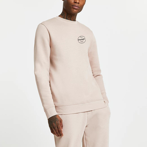 Venta al por mayor personalizado 310Gsm polar Jogger Set Regular Fit Color sólido Unisex entrenamiento pantalones de chándal grueso acanalado invierno deportivo Running - Product Image 5