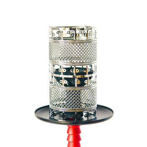 Protector de viento clásico árabe para narguile, accesorios para shisha, cubierta de aluminio para viento, portátil para exteriores, playa, camping, para fumar shisha - Product Image 2