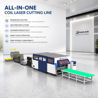 Machine de découpe laser à fibre entièrement fermée avec alimentation automatique par bobine pour la production en série de pièces métalliques fines en bobine
