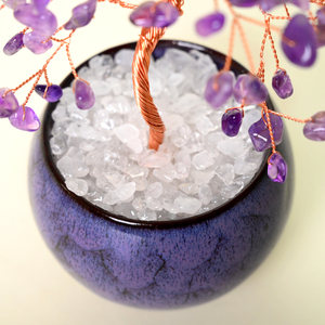 Wholesale Crystal Healing Artificial <b>Tree</b> Amethyst Rose Quartz Money <b>Tree</b> Clear Quartz Base for Fengshui - Product Image 6