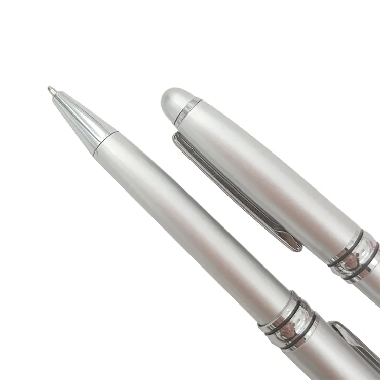 Herstellung Großhandel Kugelschreiber Nachfüllungen Stand Typ Titan Moderne Studenten Lehrer Metall Schwarz Stift Luxus Stift Geschenk 0,38 Mm