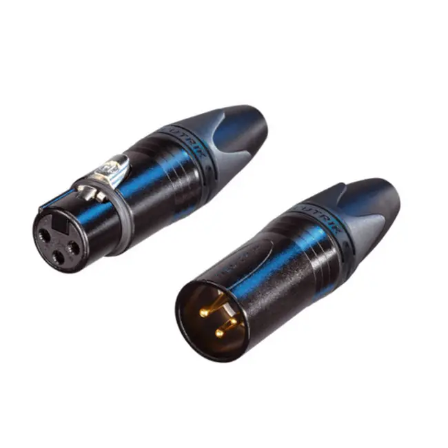 Đầu Nối Cáp Cái 3 Chấu XLR NC3FXX Cho Vỏ Niken Neutrik Và Tiếp Điểm Màu Bạc