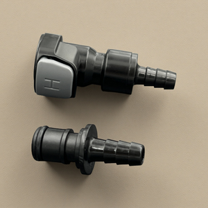 BRT 1/4'' 5/16" 3/8'' ID POM <b>Quick</b> Disconnect Barb <b>Connector</b> In-Line Shut Female Coupling Body Pipe Fittings 316SS - Product Image 4