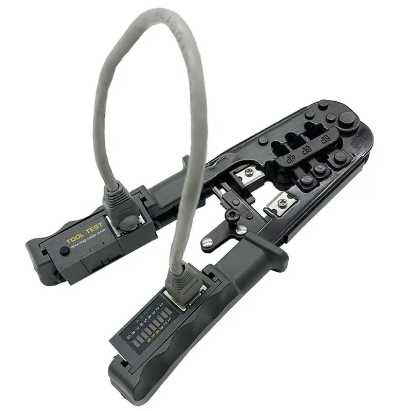 Lan Network RJ45/RJ11/RJ12マルチワイヤーカッター圧着工具プライヤー圧着ケーブルテスターツール8p/6p/4p用