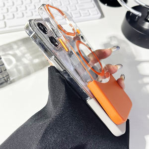 Funda Protectora para Teléfono iPhone, Doble Color, Removible, Transparente, Magnética, Resistente a Impactos, TPU+PC - Product Image 4