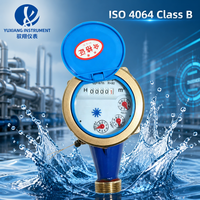 Mechanical Rotary Vane Flange Type Cold Water Flow Meter Rotary Vane Copper Cover Large Diameter High Precision Water Meter