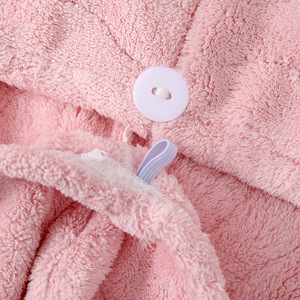 Gorro para secar el cabello Fan Xin, forro polar coral, 25x652cm, absorbente y grueso para mujer - Product Image 1