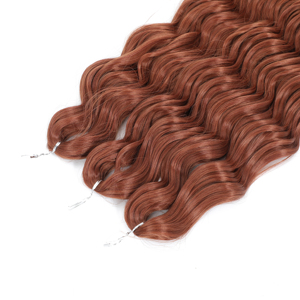 Chất Lượng Cao Tổng Hợp Bện Phần Mở Rộng Tóc Tự Nhiên Dợn Sóng 24 Inch 300G Bện Tóc Ombre Nâu Cầu Vồng Màu Hồng <span class=keywords><strong>Twist</strong></span> Crochet Tóc - Product Image 4