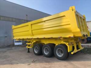Semi-remorque benne basculante robuste pour l'Afrique : Conçue pour un transport et un déchargement efficaces de matériaux en vrac et de déchets - Product Image 5