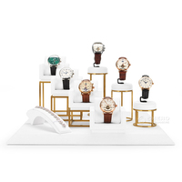 Présentoir rectangulaire en velours pour montres et bracelets, plateau de présentation de bijoux au design personnalisé