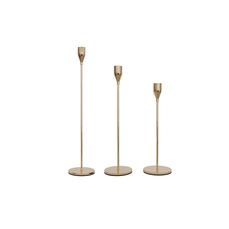 Table Nordic Modern Stick Wedding Decorative Candlesticks Stand Metal Gold Luxury Candle Holder For Home Decor