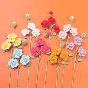 Rosa de Barbie hecha a mano con ganchillo, flor fresca preservada, flor artificial, regalo para novia, decoración - Product Image 2