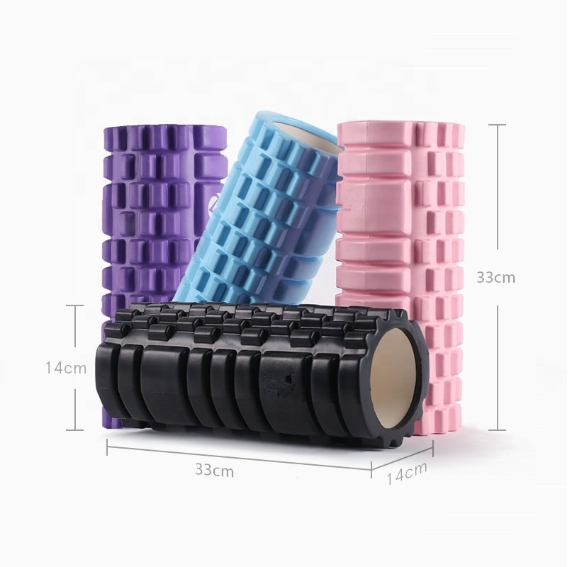 Foam Roller High Density Soft Grid EVA Hollow Fitness Yoga Foam Roller Muscle Massage Foam Roller for Exercise