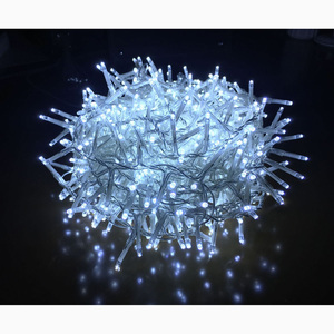 800 LUMIÈRES DE NOËL À LED EN GRUPE, BLANC FROID, AVEC TRANSFORMATEUR, 16+5 M, CÂBLE VERT - Product Image 1