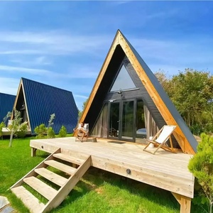 Villa Modulare Prefabbricata Moderna a Triangolo con Struttura in Acciaio, Confortevole <span class=keywords><strong>Casa</strong></span> Container per Vacanze Familiari - Product Image 4