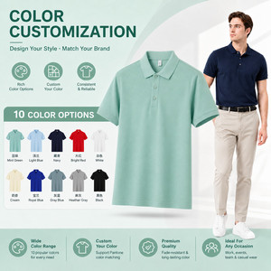 เสื้อพนักงานบริษัทปักโลโก้ตามสั่งขายส่ง ไซส์ S-4XL  ไซส์ใหญ่พิเศษ  แบบถัก ระบายอากาศได้ดี สำหรับผู้ชายและผู้หญิง - Product Image 3