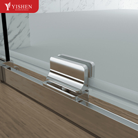 Meilleur Prix Cabines de Douche Modernes à Porte Pivotante en Aluminium, Enceintes de Douche Carrées en Verre Trempé Transparent pour Salle de Sport et Domicile