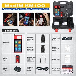 Outil de renouvellement de clé de voiture intelligente MaxiIM KM100 pour l'édition de transpondeurs de clé, programmeur de clé KM100 pour clé de voiture intelligente - Product Image 4
