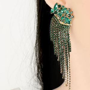 Pendientes Bohemios Europeos Americanos para Mujer, Estilo Exagerado, Personalidad Geométrica, Flor, Borla, Clásicos - Product Image 3