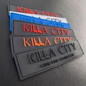 Parche de Silicona PVC 3D Personalizado con Logotipo de Marca, Etiqueta de Goma con Velcro, Etiquetas de Goma con Respaldo de Velcro, Suaves al Tacto - Product Image 3